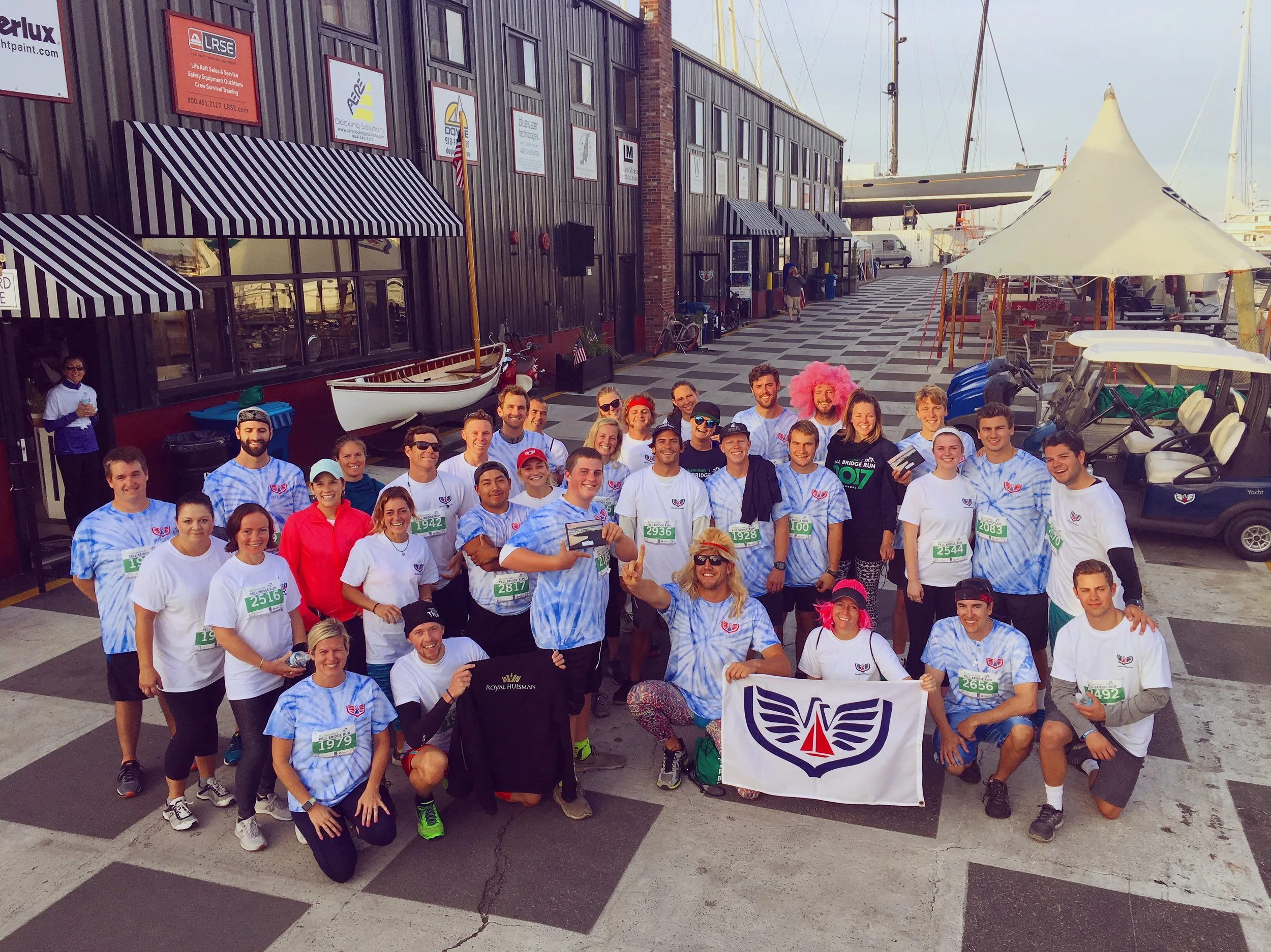 Newport Shipyard Team Wins Pell Bridge Run!