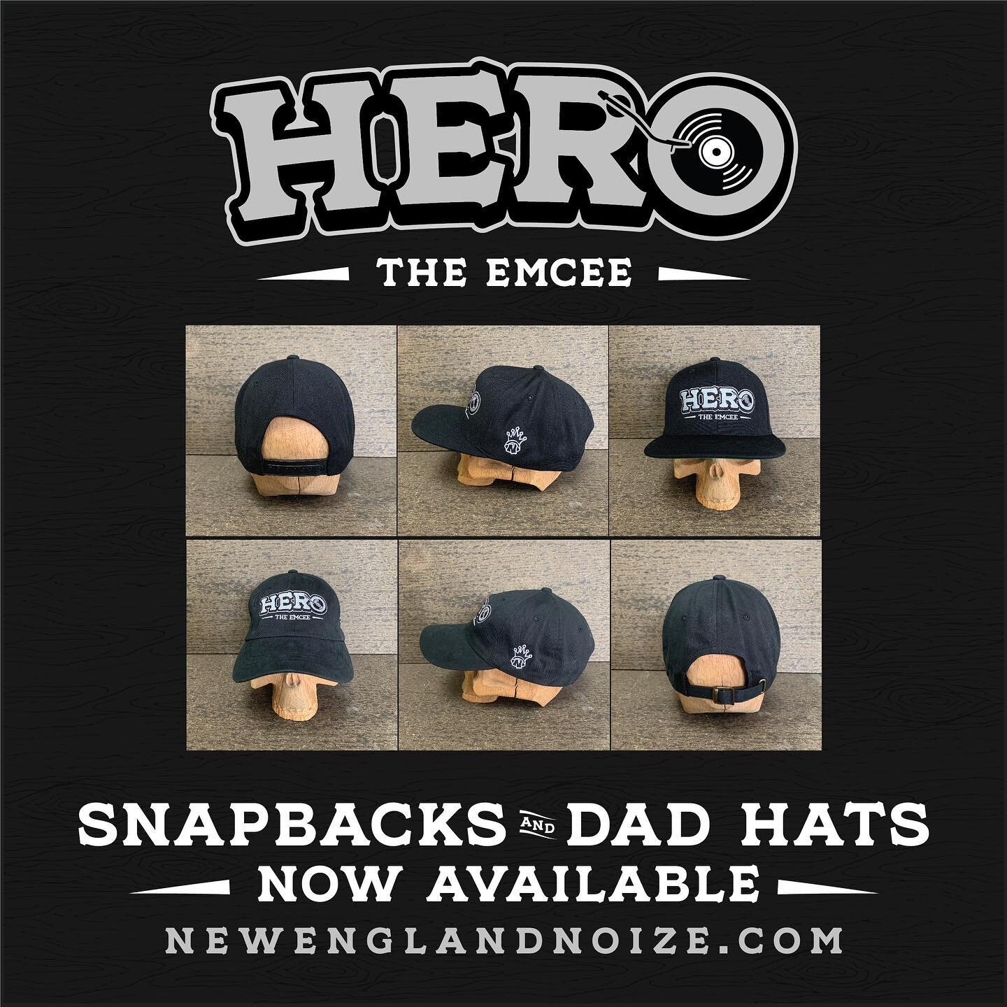 @herotheemcee SnapBack &amp; Dad Hats now available at NewEnglandNoize.com