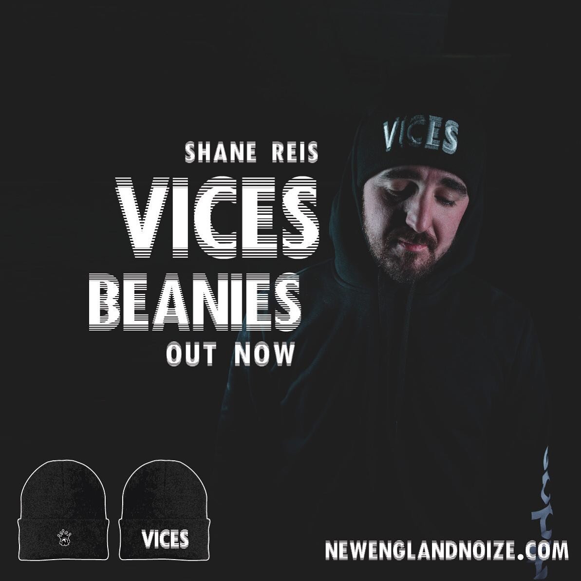 @reisxanymeans Vices beanies out now!! NewEnglandNoize.com 📷: @violette_media