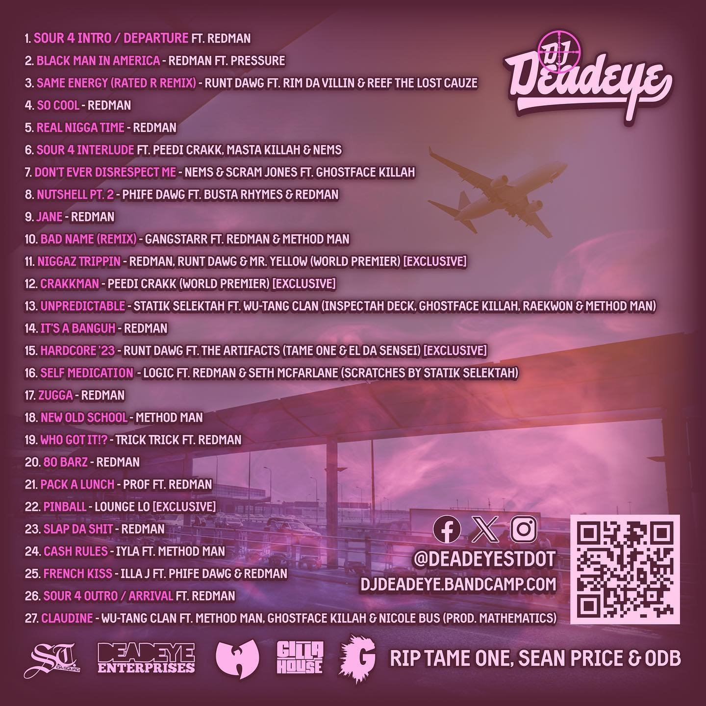 New @deadeyestdot mixtape Sour Power 4 hosted by @redmangilla out now! I did the artwork/layout for the back cover. #hiphop #mixtape #design
