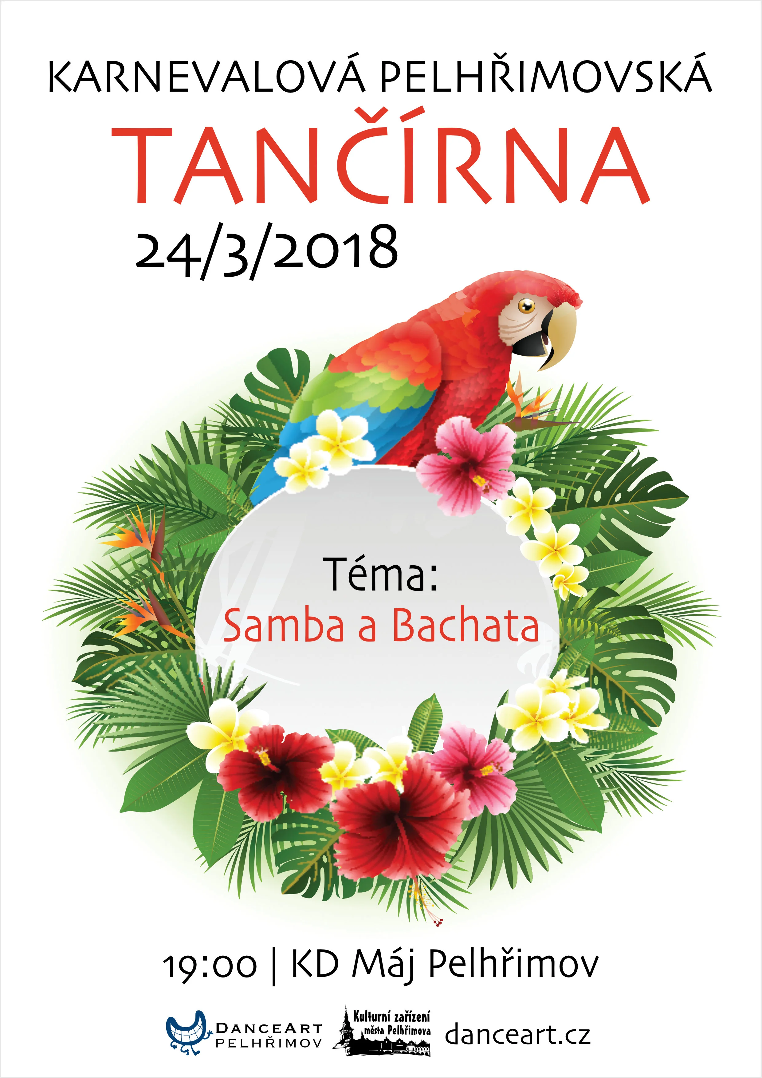 Plakát Karnevalová Pelhřimovská tančírna 2018 web okraj.jpg