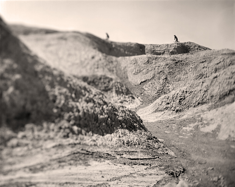 Navigating a ridge, Ocotillo Wells, CA, 2010