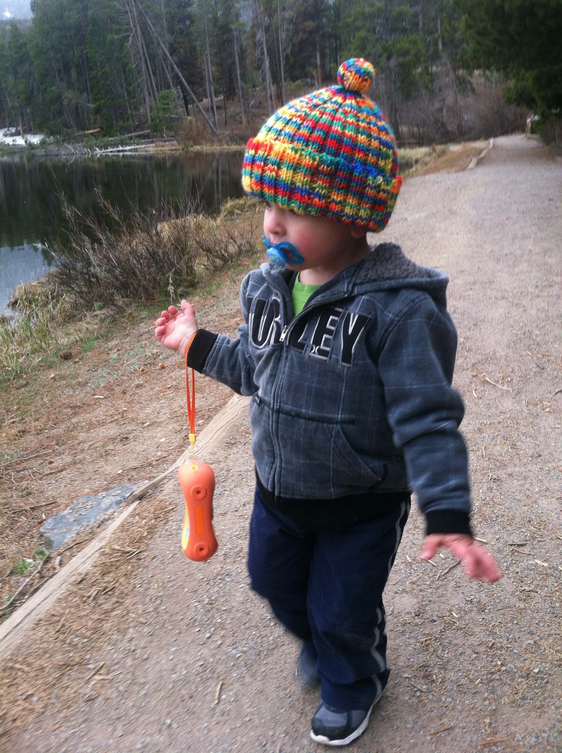 A journey around Sprague Lake. Rocky Mountain National Park, age 2.