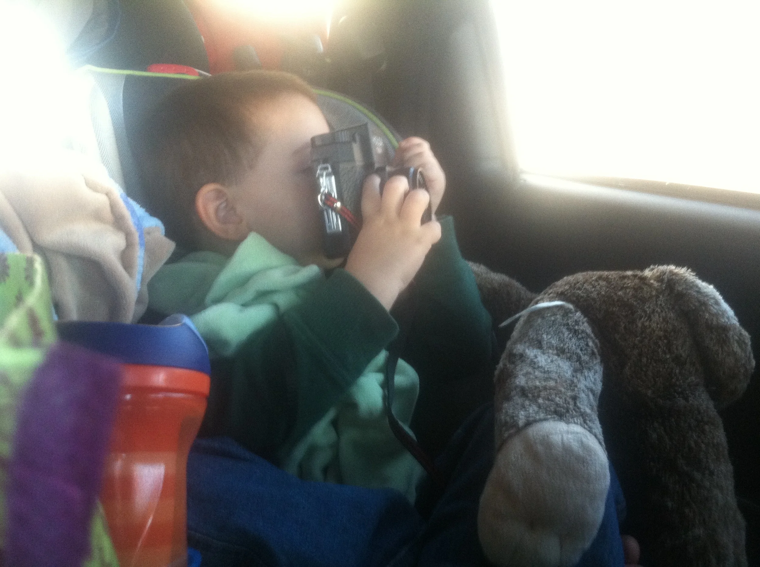 Somewhere in the Southwest, hard at work with the Holga in the back seat. 2012