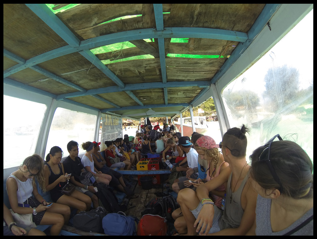 The packed public boat