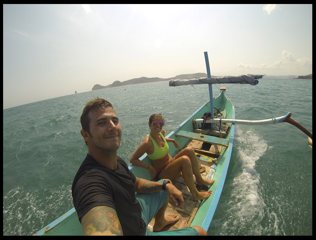 Heading back from the empty surf break Gerupuk Insides. Literally me and 1 other guy for 2 hours!