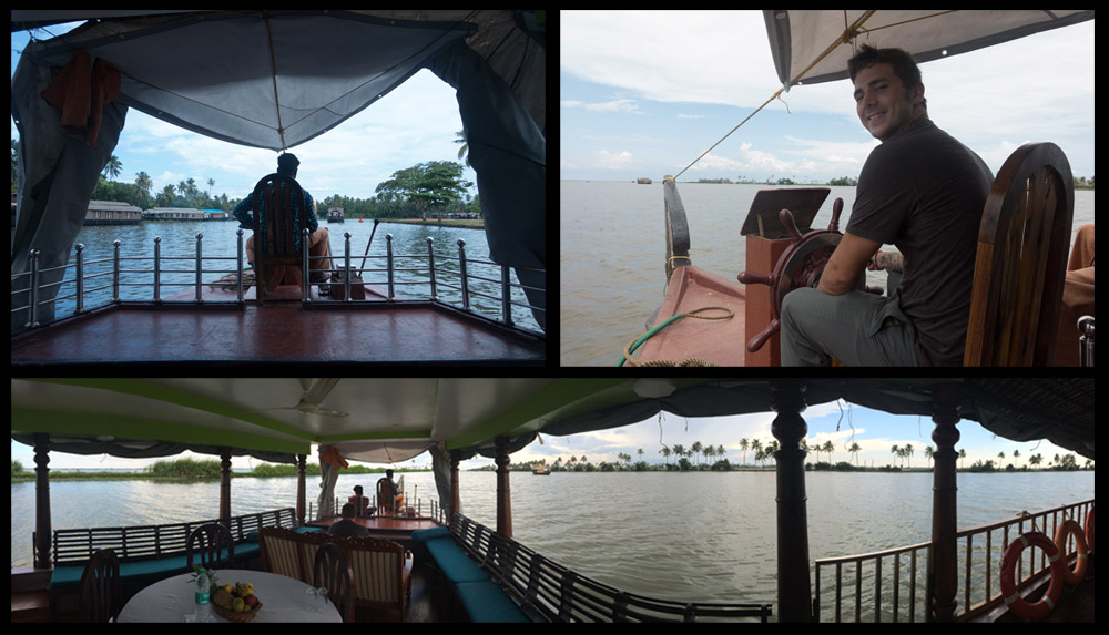 Relaxing on the houseboat!