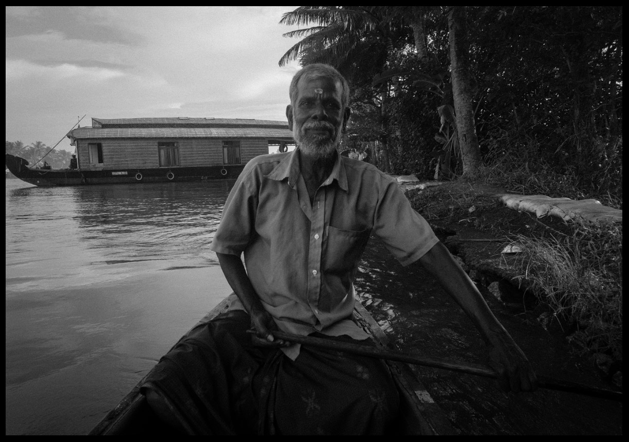 Our local village canoe guide.