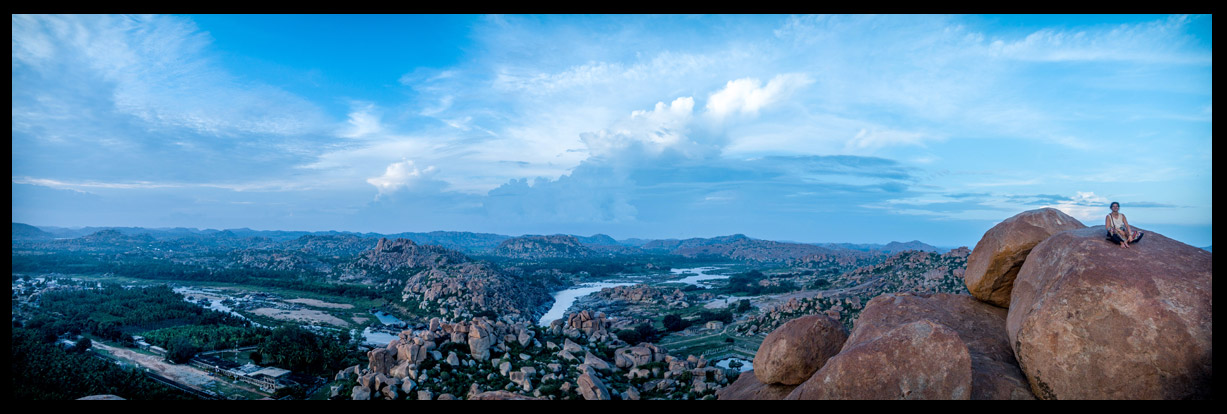 The river dividing the city.