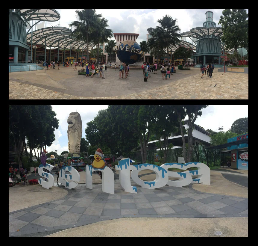 Sentosa Island and Universal Studios!