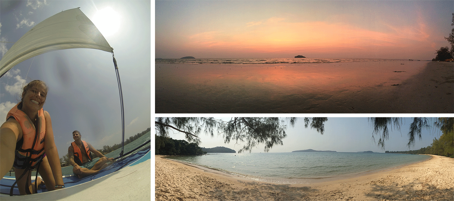 Sailing at Otres Beach!