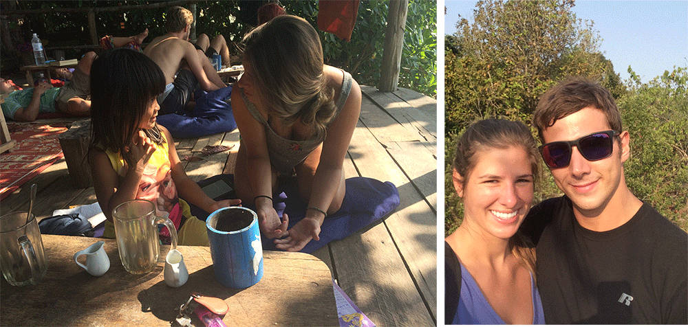 Left: Mey Mey and I coloring together!