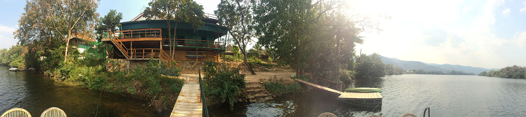 We took a bike ride to this cute B&B from which we rented kayaks and had lunch. 