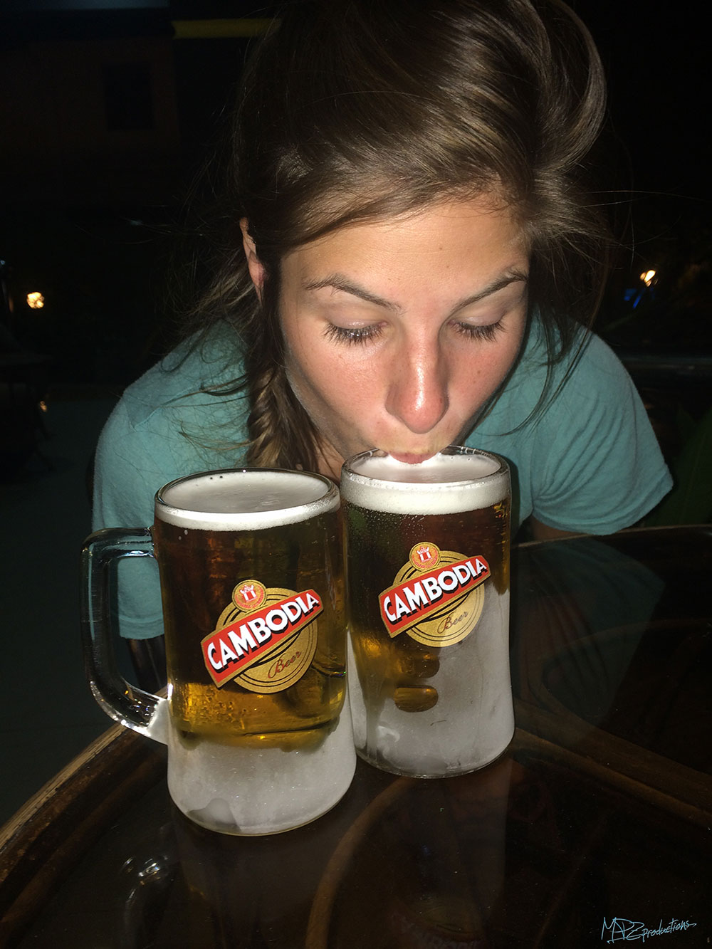 CAMBODIA victory beers for unsuccessfully biking Mt. Bokor!