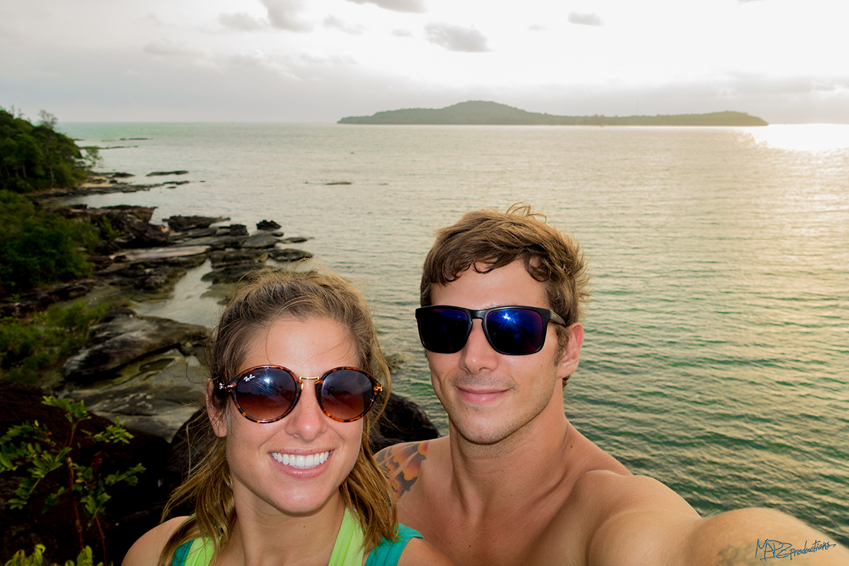 Exploring the island. 