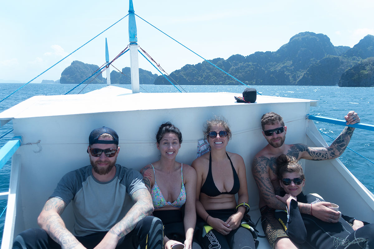 Chilling out between dives.