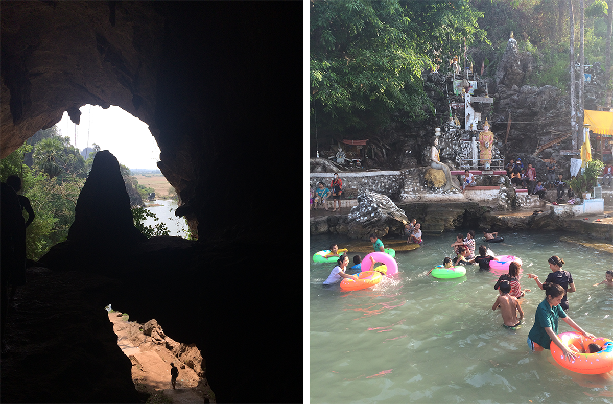 RIght: The local watering hole in one of the small villages. 