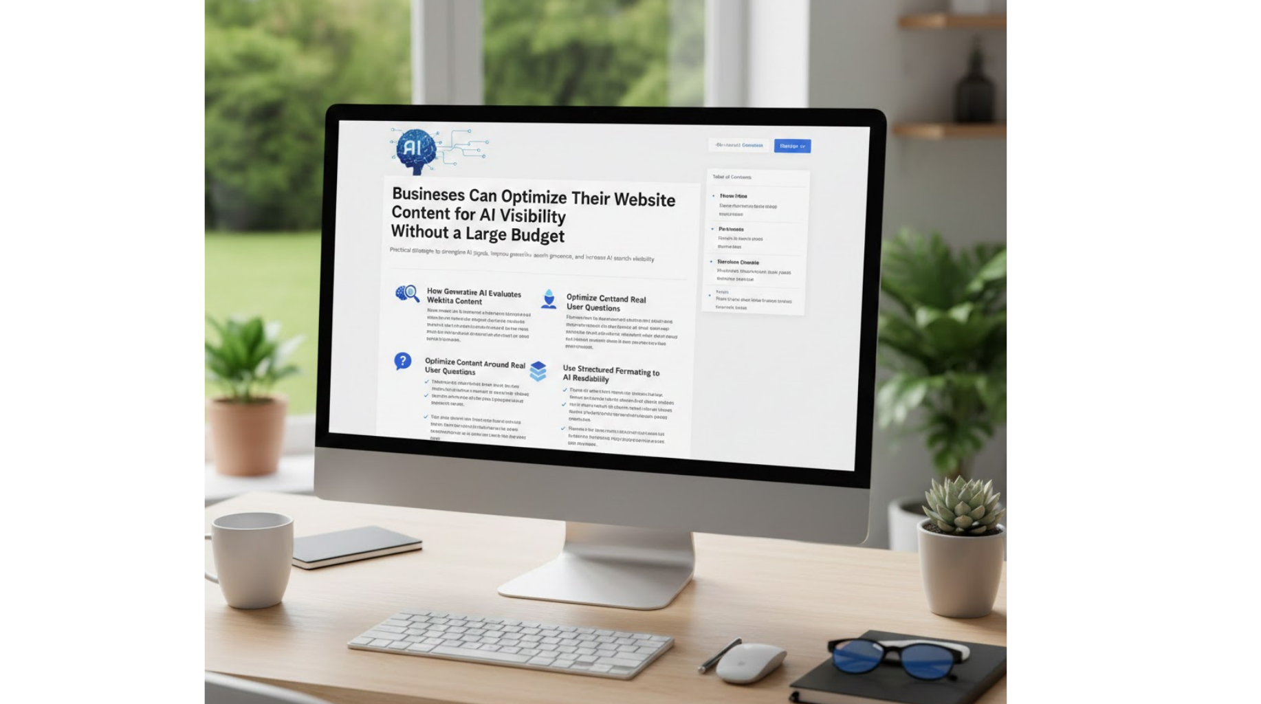 Businesses Can Optimize Their Website Content for AI Visibility Without a Large Budget
