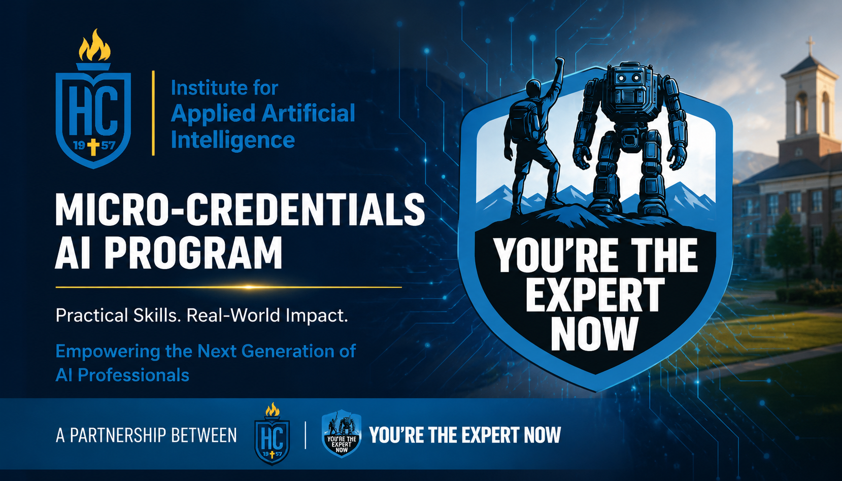 Hilbert College and You're the Expert Now Launch the Applied AI Micro Credential