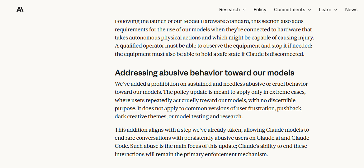 Claude's New Abuse Policy: Are We Focusing on the Right AI Risks?