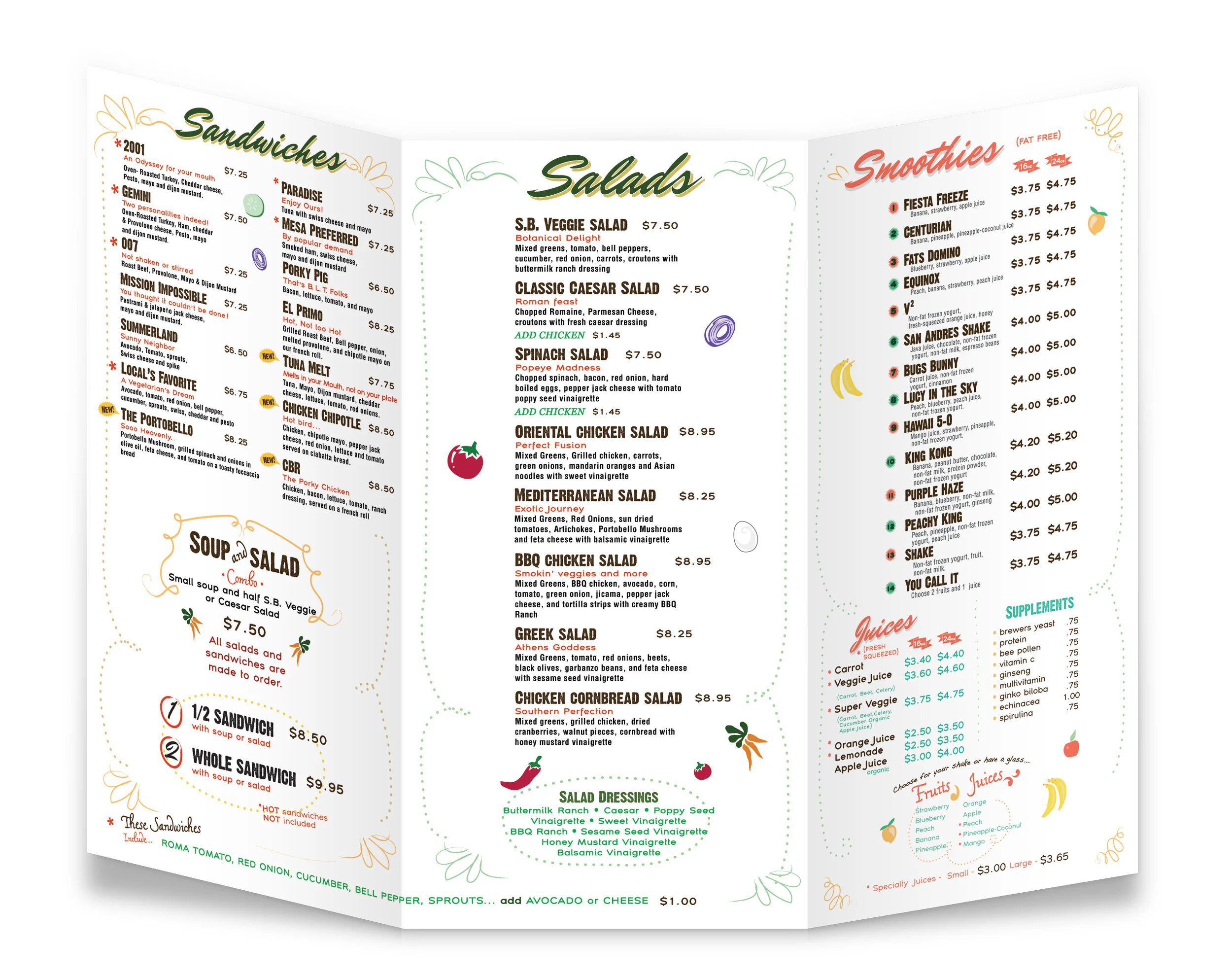 TO-GO Menu's for Daily Grind