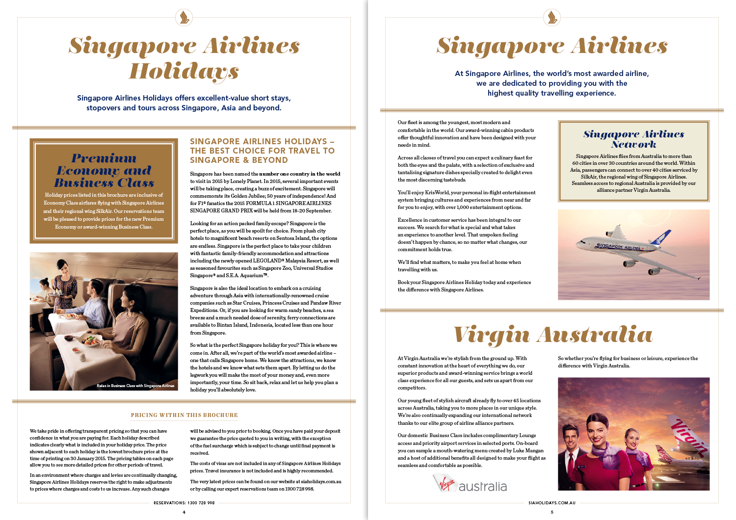 Singapore & Beyond: brochure spread
