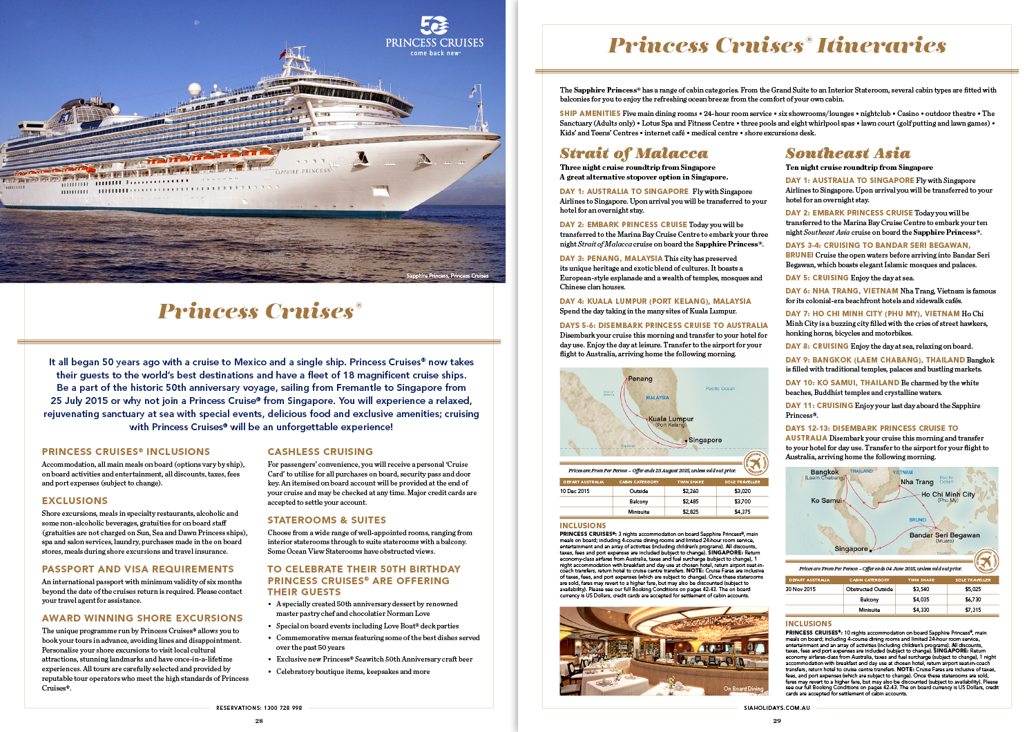 Singapore & Beyond: brochure spread