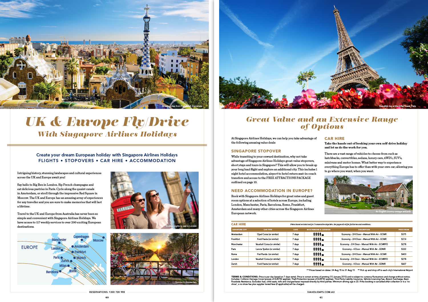 Singapore & Beyond: brochure spread