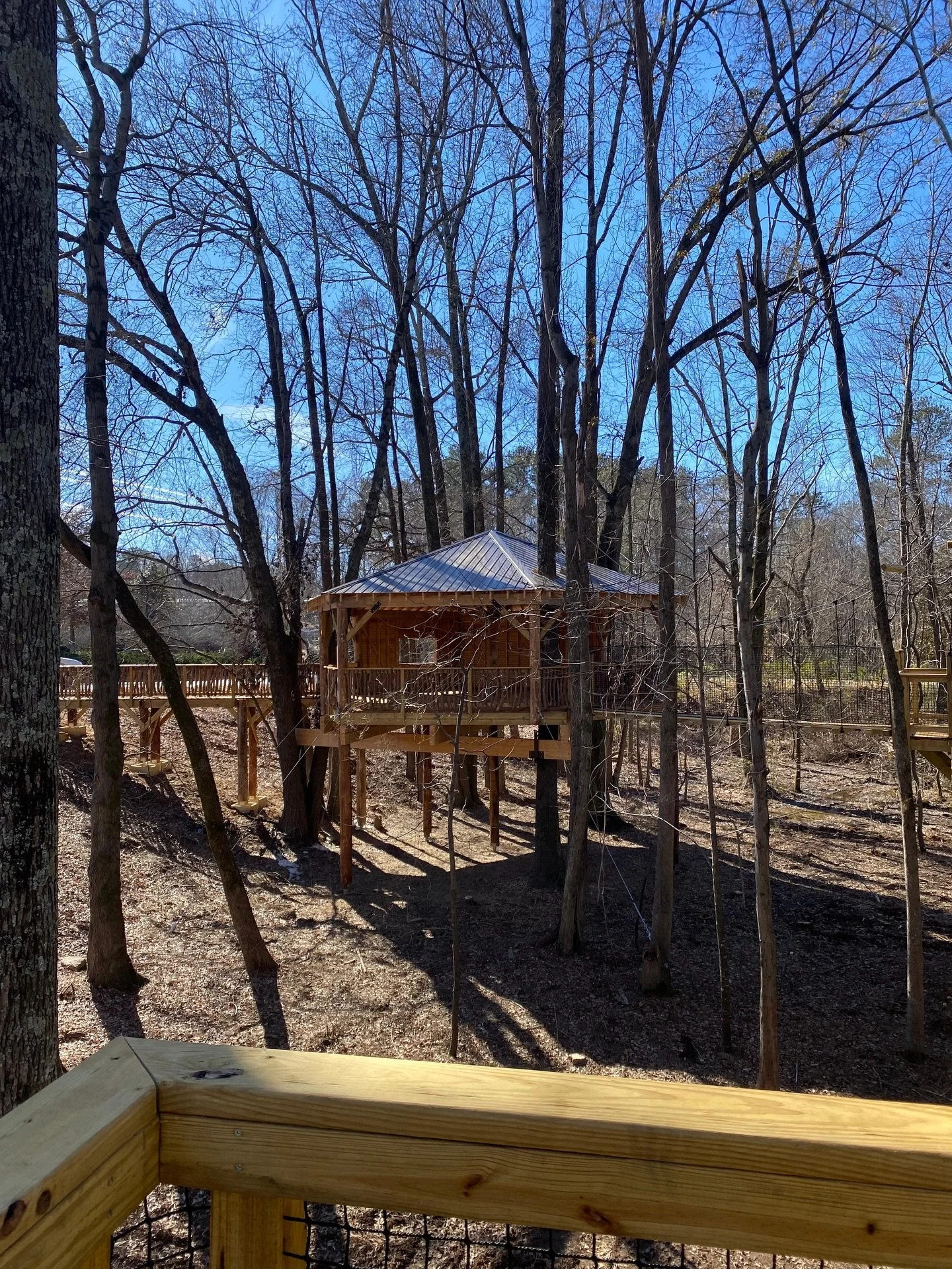 A look back at one of our favorite builds 🌲✨ The Wood Family Treehouse &amp; Canopy Walk at @gacspartans &mdash; a project designed for learning, exploration, and adventure among the treetops.

Spanning 158 feet through the canopy, the walk connects