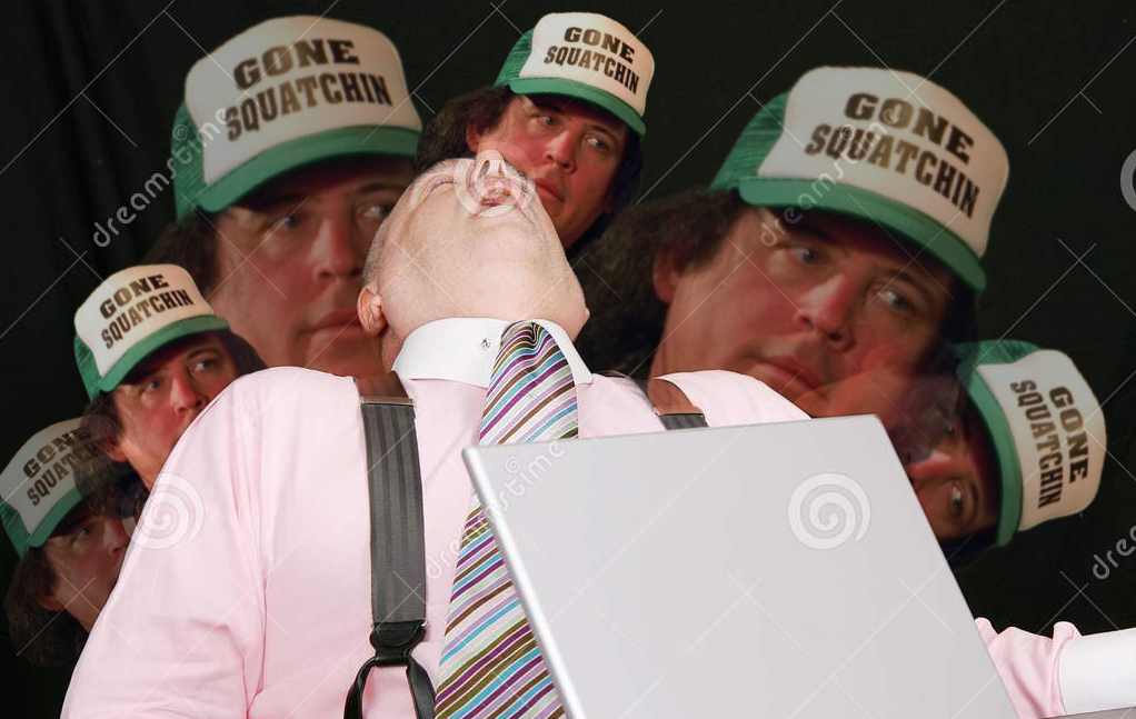 When you're at work but you've got Finding Bigfoot on the brain!
