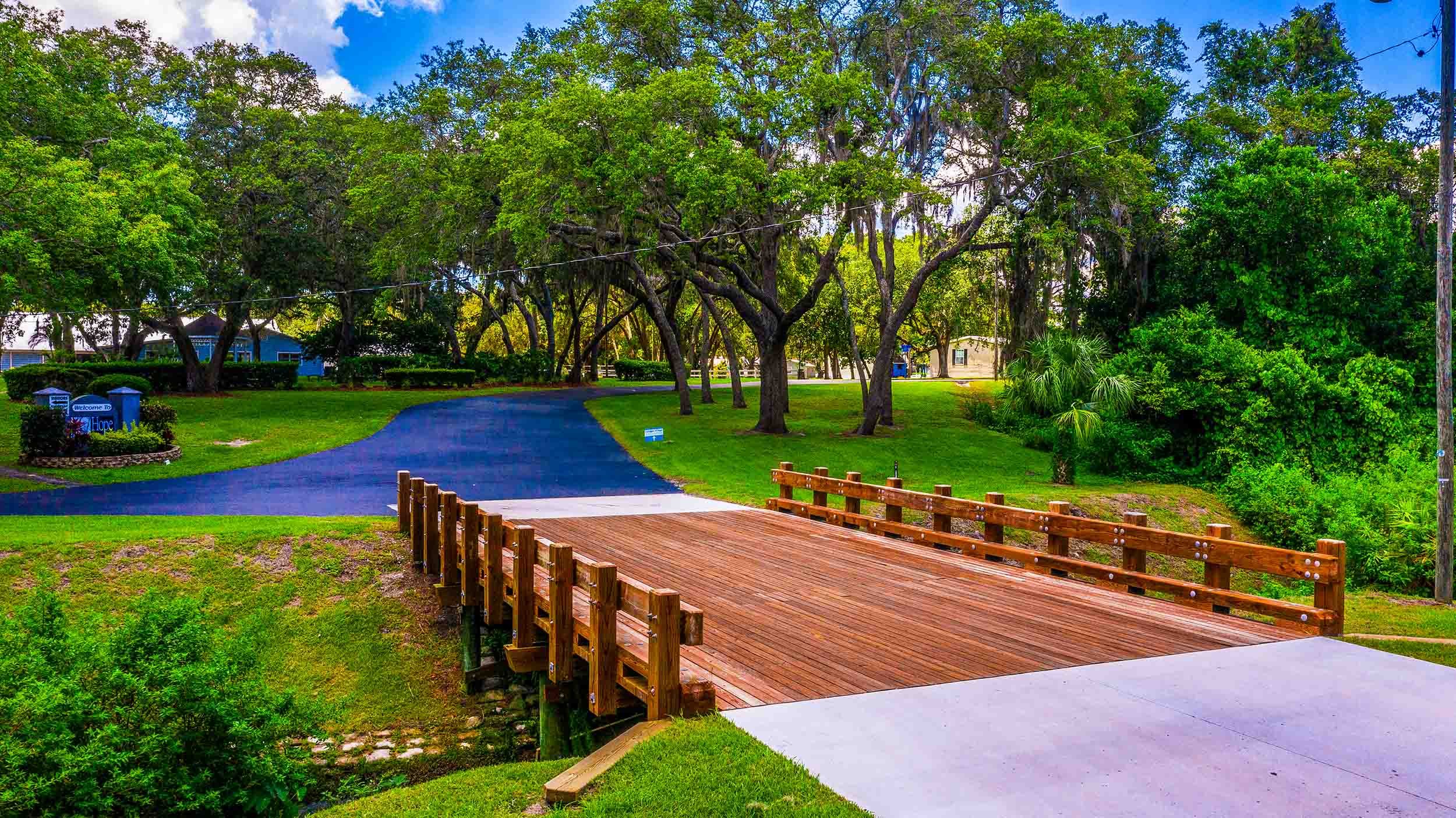 vehicular wood bridge