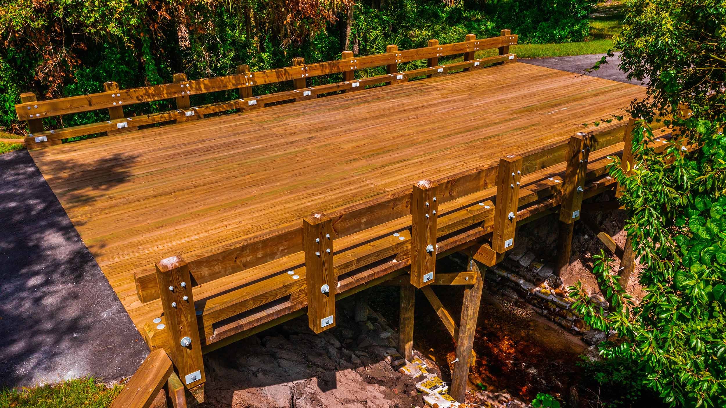 vehicular timber bridge