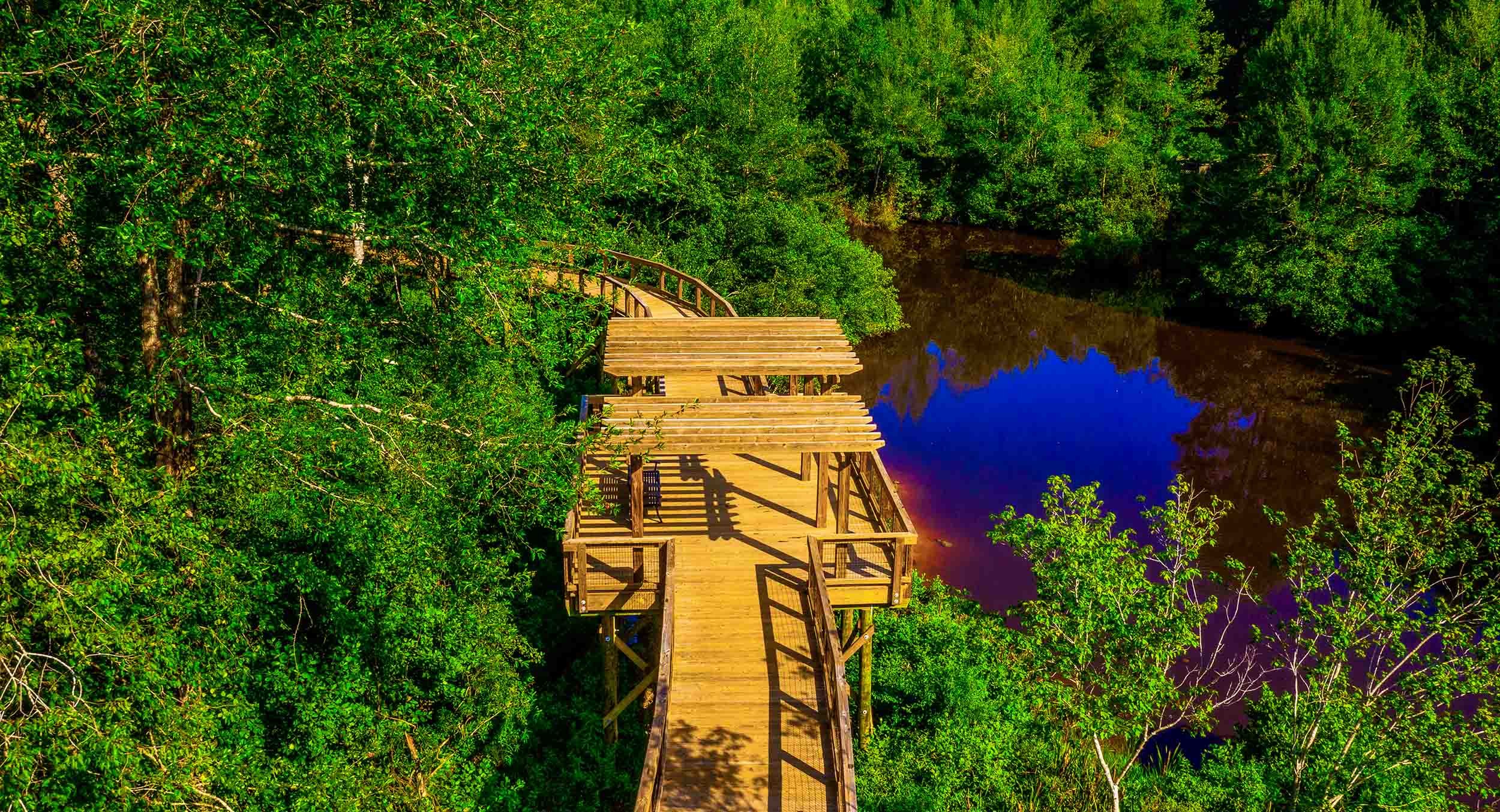 pedestrian bridge construction