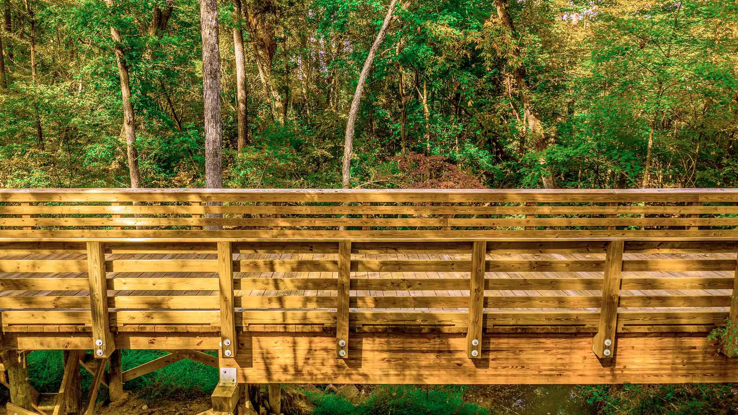 pedestrian timber bridge