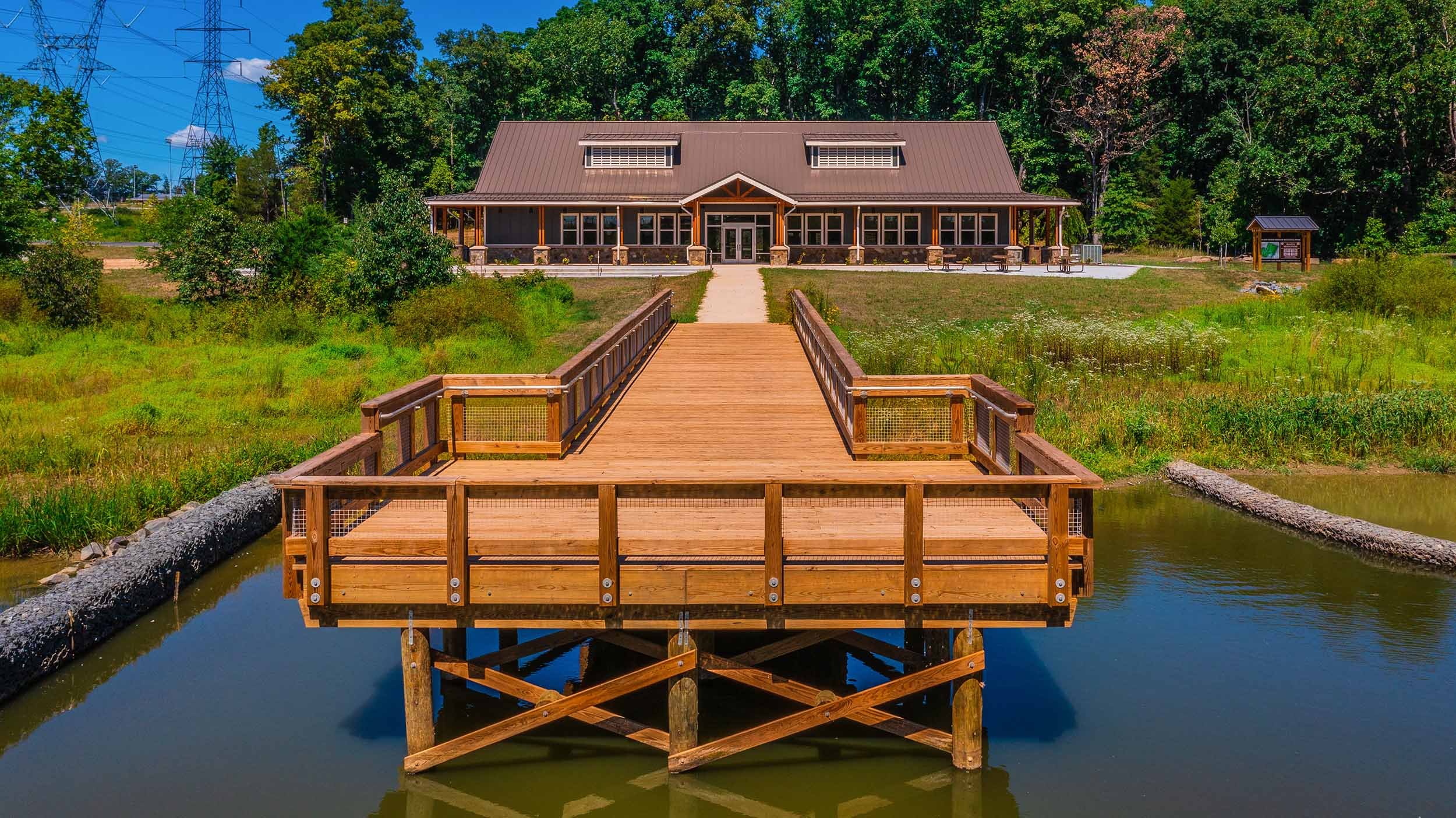 wood boardwalk