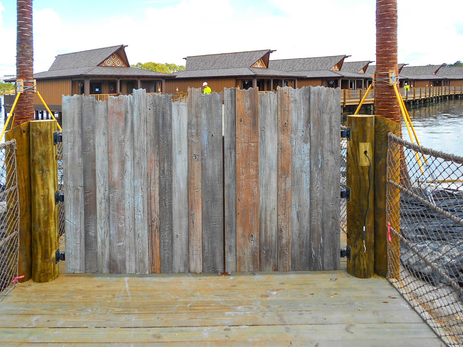 top down boardwalk construction