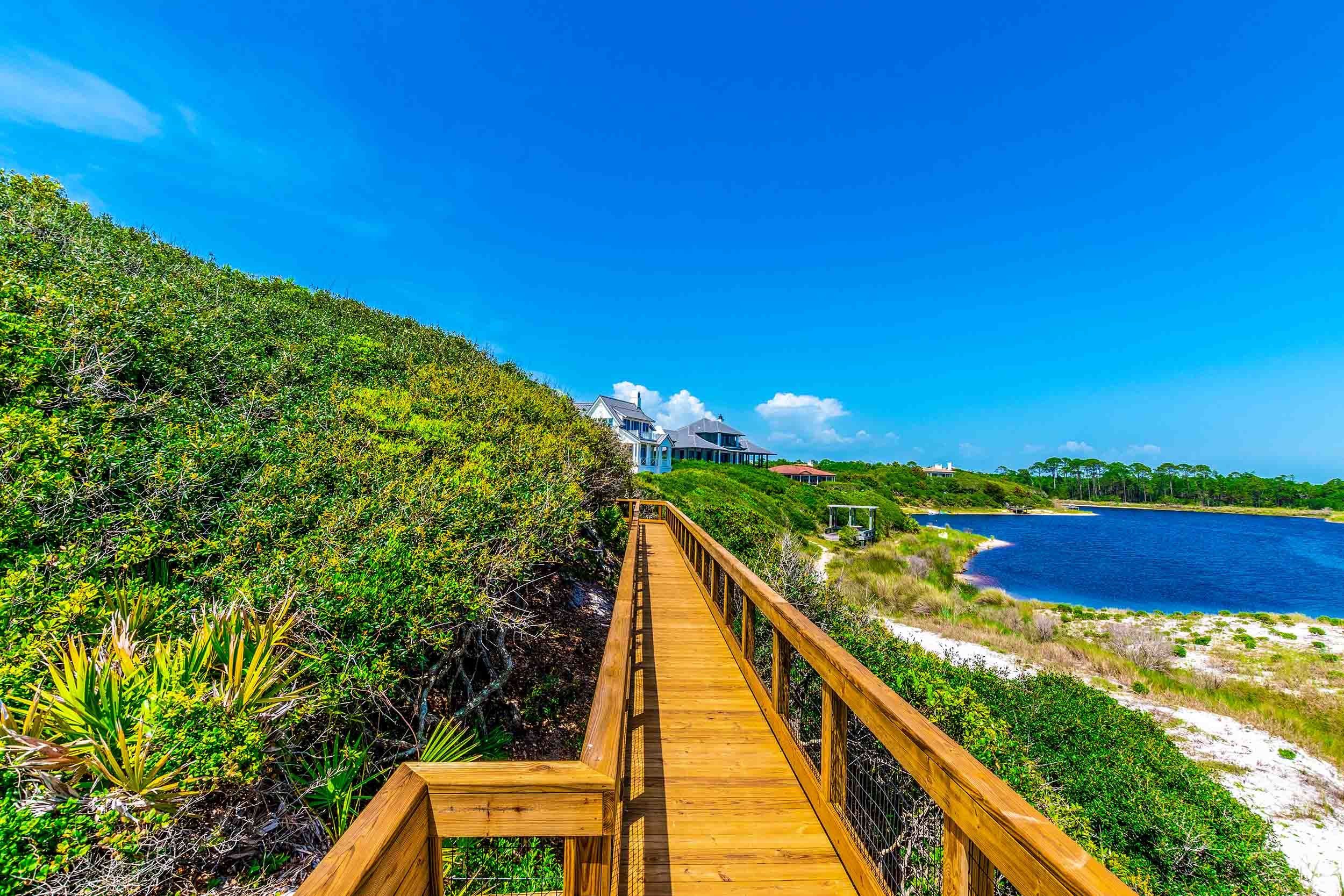 residential beach boardwalk