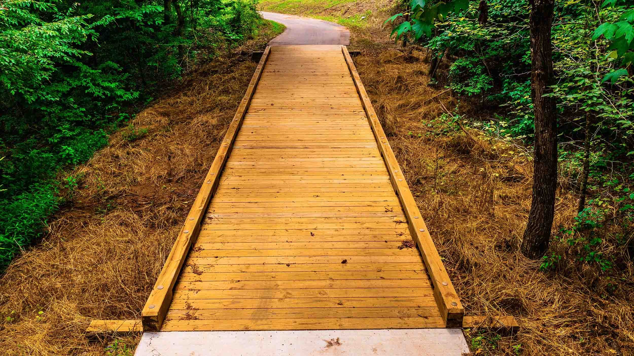 timber boardwalk