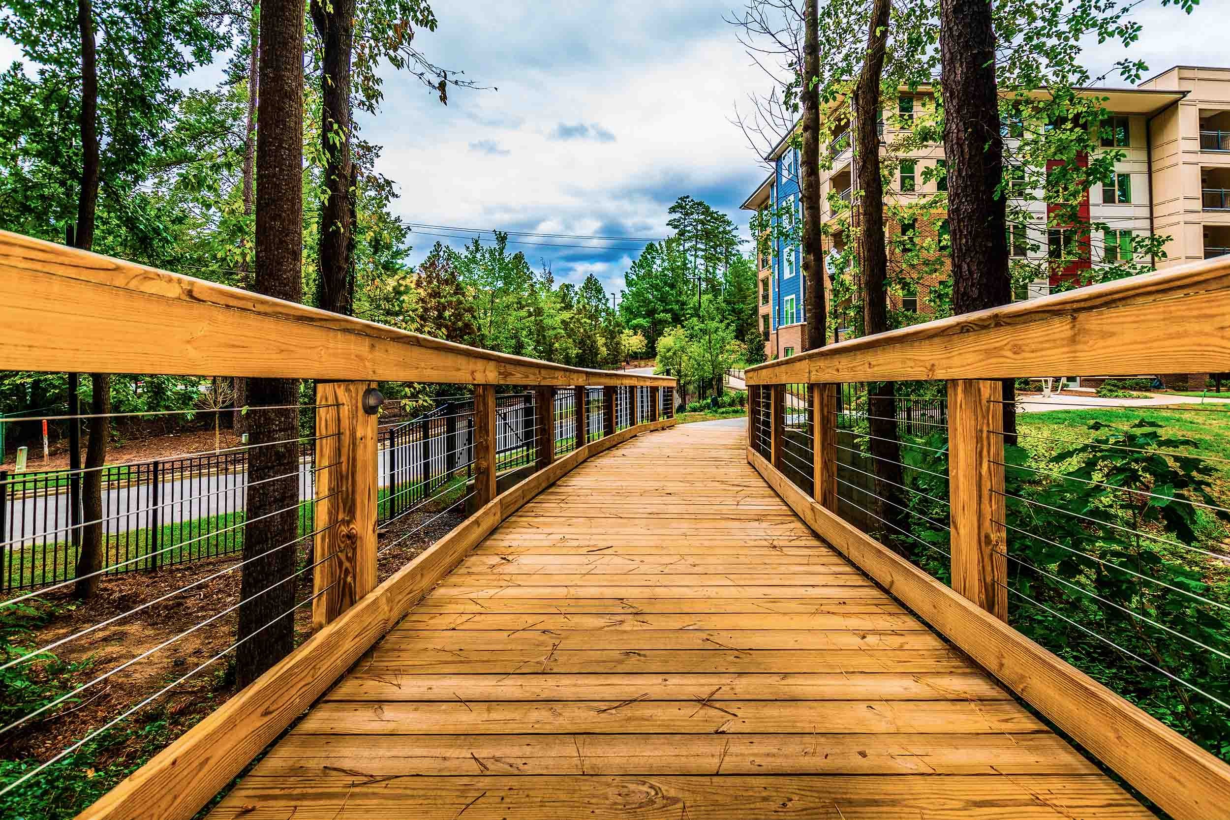 timber boardwalk