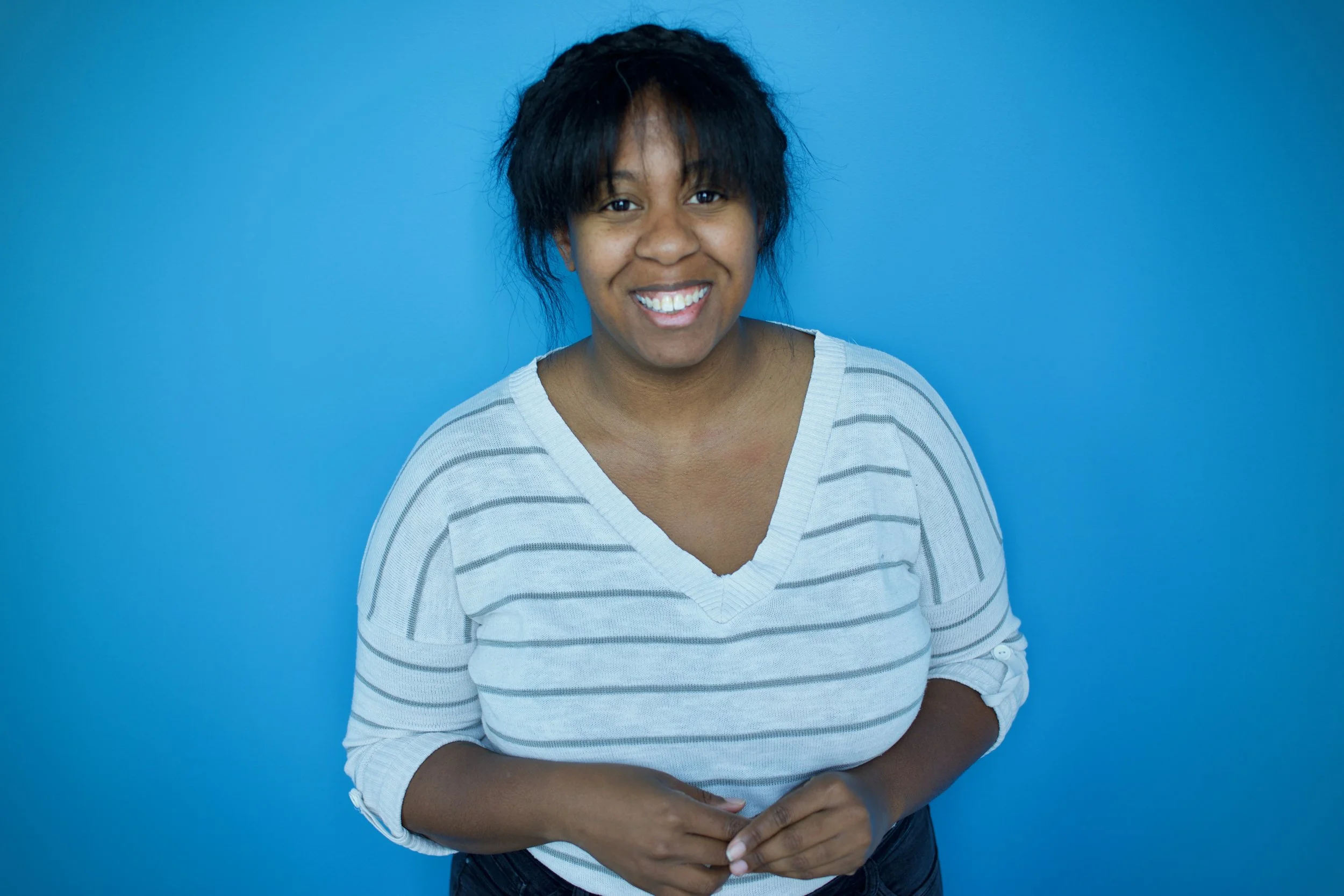 my NPR blue wall photo (photo: Wanyu Zhang)