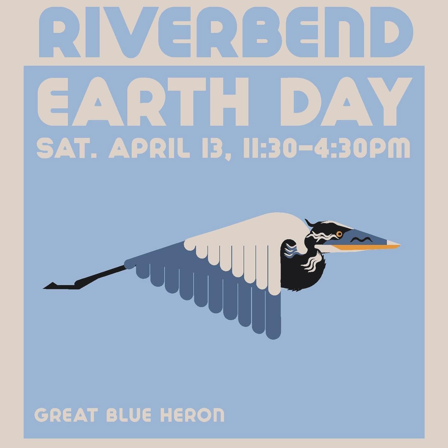 What a beautiful day for RiverBend Earth Day Festival!  Join us from 11:30 - 4:30 TODAY for live music, environmental education, eco-friendly art, native plants, veggie starters, food, drink, shirts, oh my!