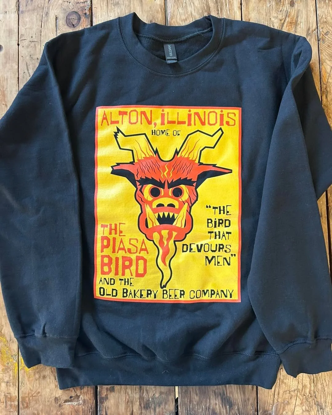 New crew necks rolling in just in time for the Holiday Fears Market tomorrow!  Join us tomorrow (Saturday Oct 4) from 11:30-3:30 to get your spooky on!  You can shop from halloweenie artisans, get your tarot cards read, and be first in to enjoy this 