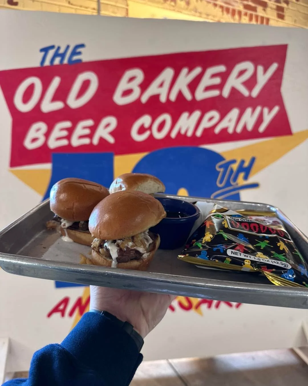 Here is a lil lunch and dinner special for today too - 3 tenderloin sliders on brioche buns with marinated beef tenderloin, cr&egrave;me fraiche, horseradish sauce, crispy onions, and side of demi glace for dipping