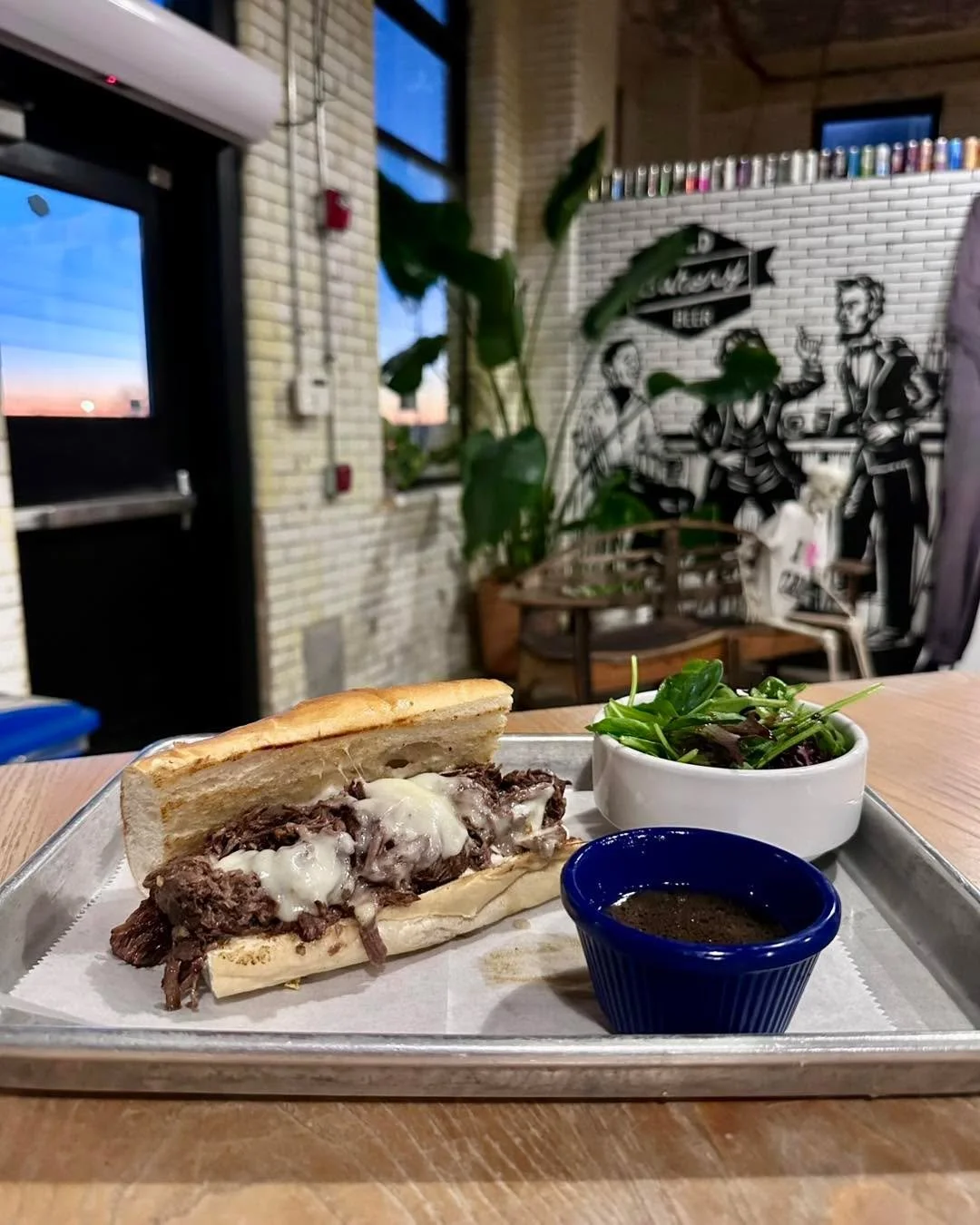 This Pot Roast Sandwich could be yours during music bingo tonight!  Wednesdays 6-8, free to play, much fun, great prizes!

Pot Roast Sandwich - baguette, slow cooked shredded beef, horseradish mayo, Swiss cheese, pepperoncini, au jus

Here is the upc