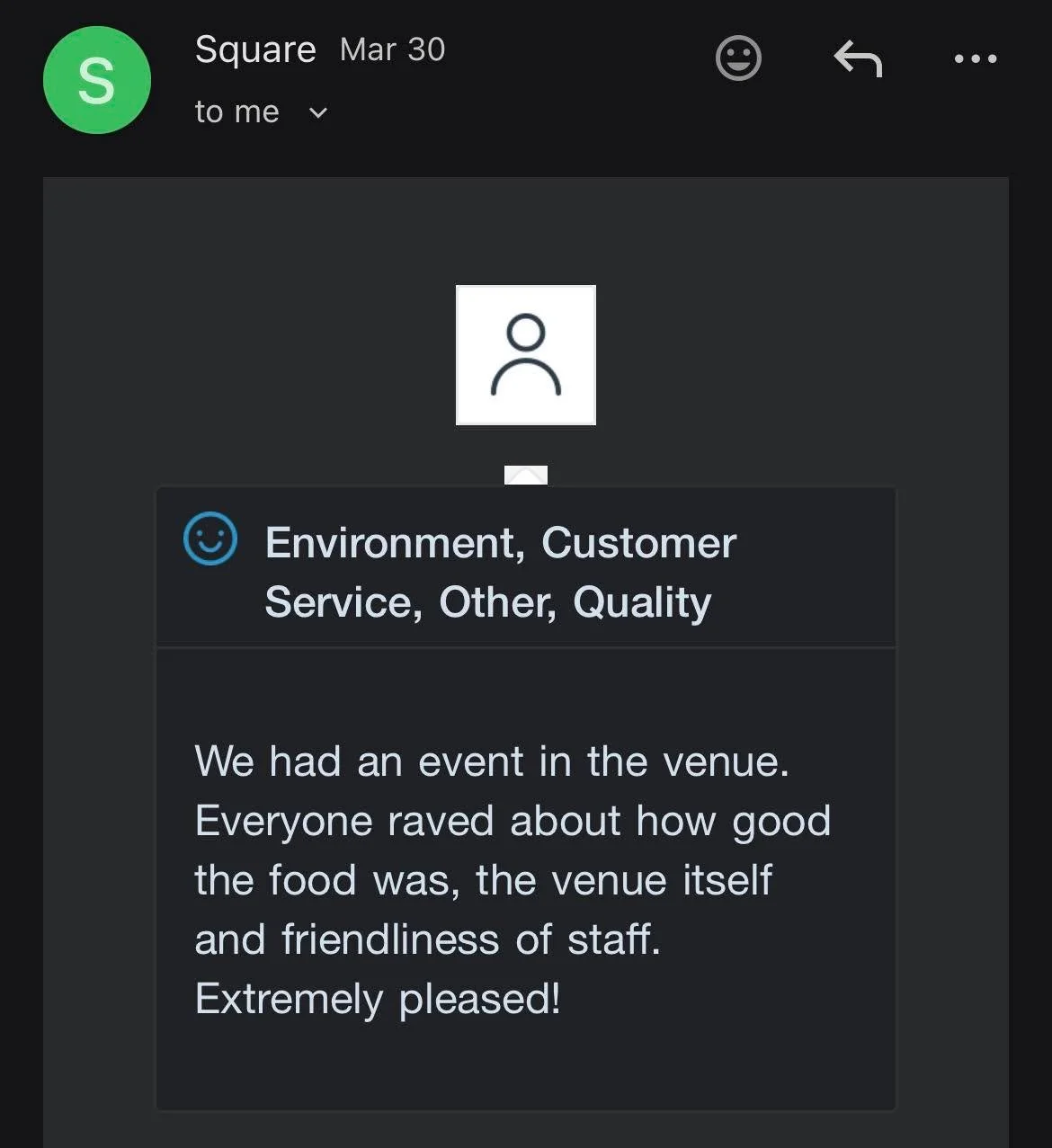 We received some lovely feedback from a private event this weekend (thank you!)

This experience could be yours too!  Our event space is perfect for groups of 25-100 people and is adaptable to all sorts of events.  We host everything from blood drive