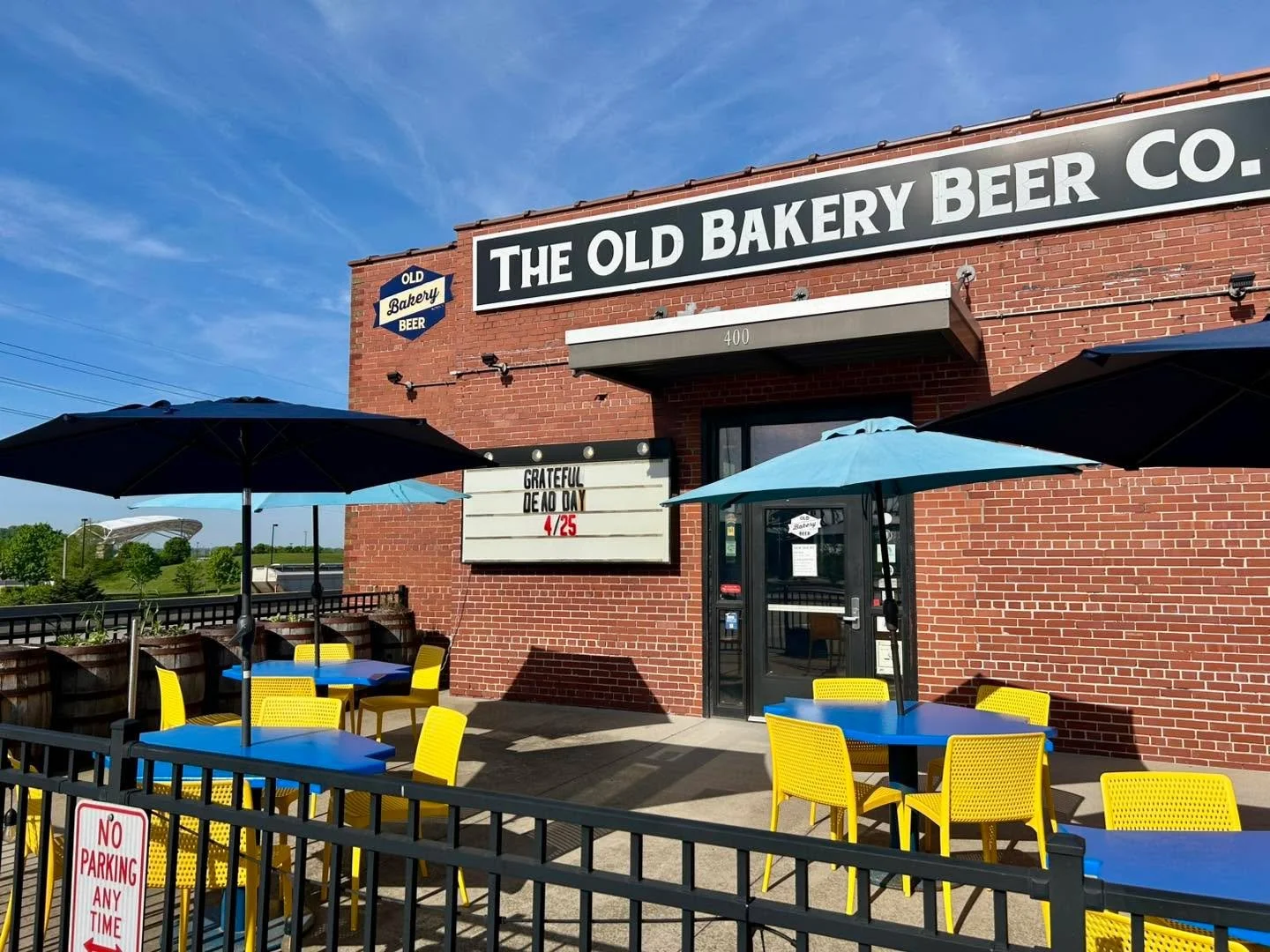We&rsquo;ve been working on sprucing up the front patio for y&rsquo;all a bit for this lovely weather!  Did you know that dogs are welcome not only on our patio, but also at the seating in our lobby and hallway areas?