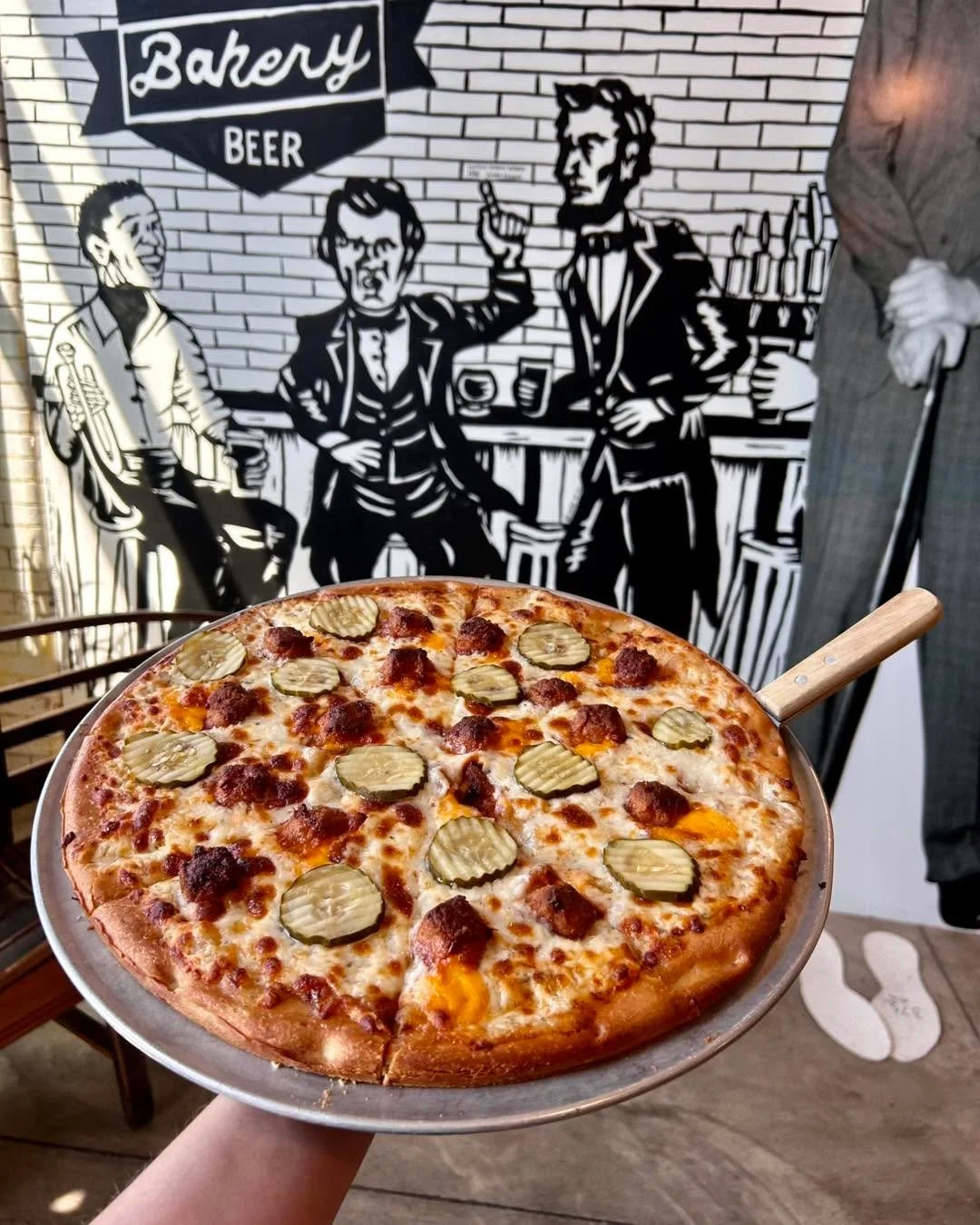 Today&rsquo;s Specialty Pizza is brought to you by special request!  It is topped with ranch, mozzarella, Nashville hot fried cheese, and dill pickles 🤤 

Which specialty pizza should we do next week?