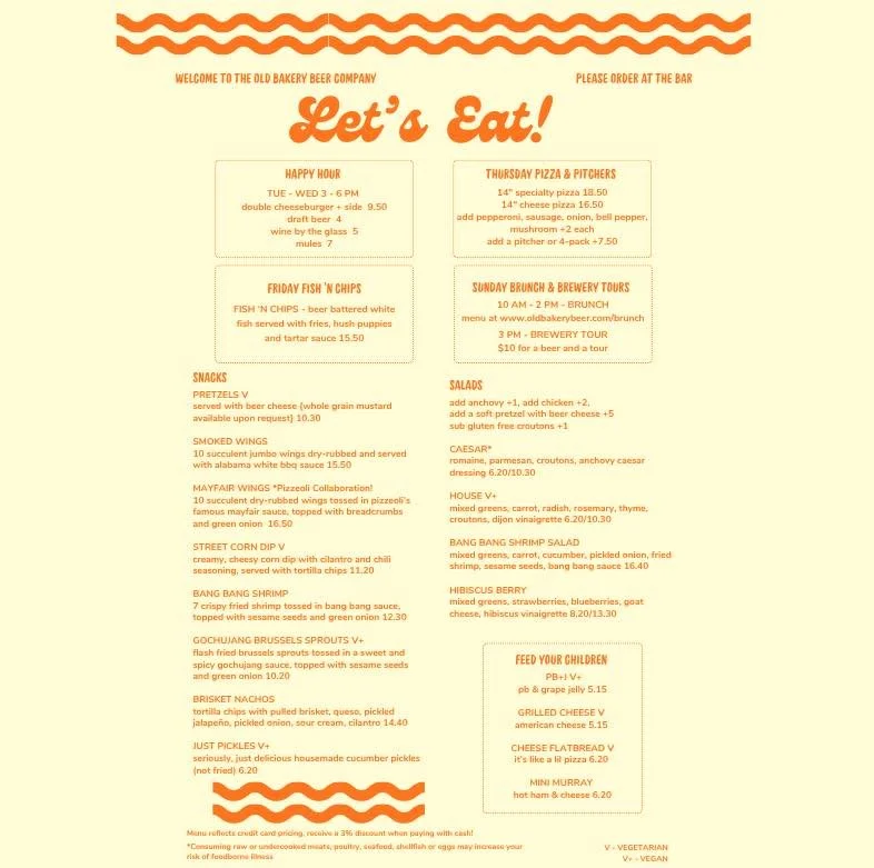 Happy new menu day!  We&rsquo;ve got a lot of returning summer favorites and exciting new options - what are you having first?

We also have Letter Writing Club tonight from 5:30 pm - 7:30 pm.  Come grab a bite and write letter to a friend, or find a