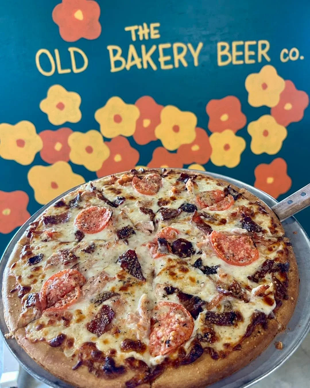 Happy Pizza Thursday!  Today&rsquo;s Specialty Pizza is inspired by the Kentucky Hot Brown - topped with Parmesan cream sauce, mozzarella, turkey, bacon, tomato, and a Parmesan herb blend 🤤