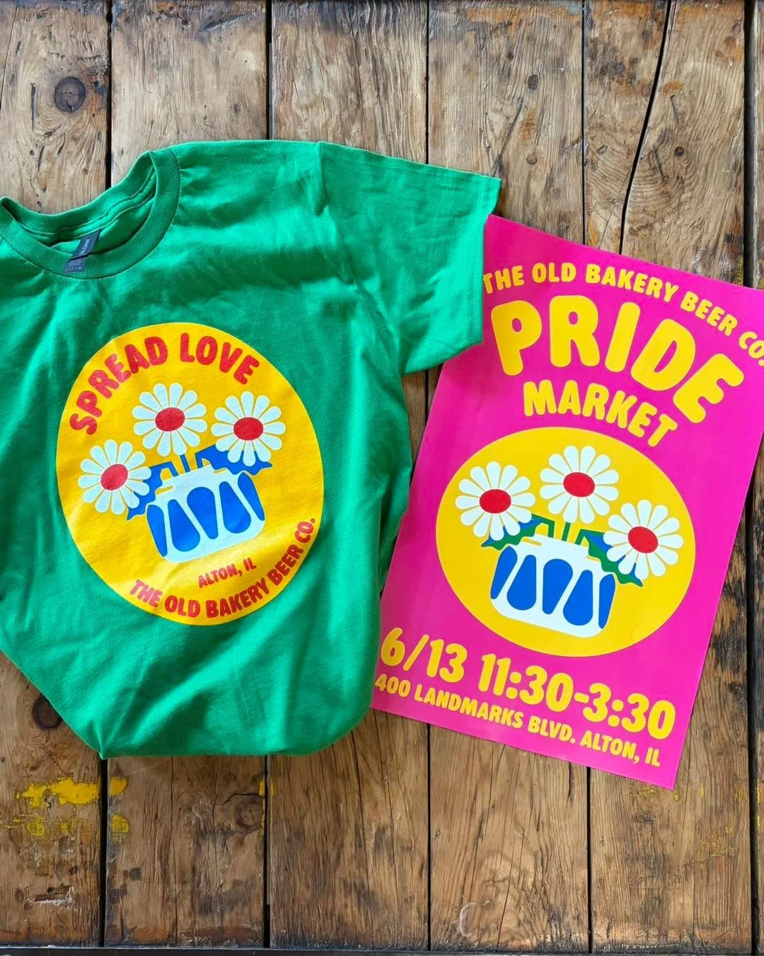 🌈The Pride Market is Saturday, June 13, 11:30-3:30!🌈 Shop from local artisans, snack on food and drink specials, and find new fun OBB merch 🌈